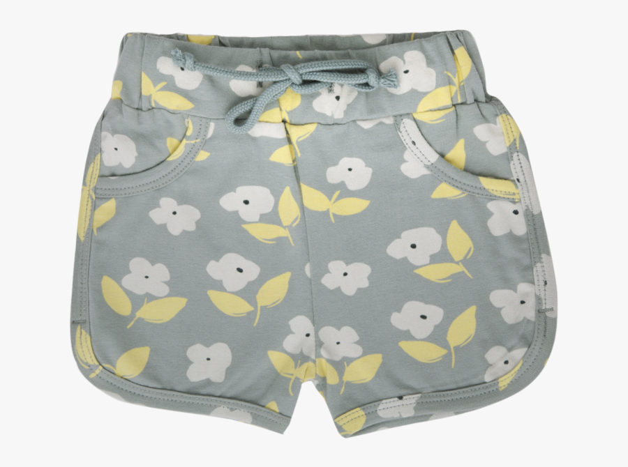 Hd Nature Baby Jenny Shorts In Meadow Blue Mist Print - Board Short, Transparent Clipart
