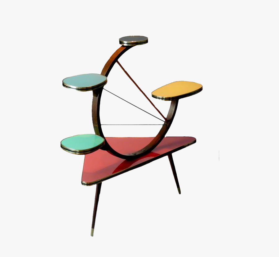 50s Clipart Atomic - 1950s Atomic Era Plant Stand, Transparent Clipart