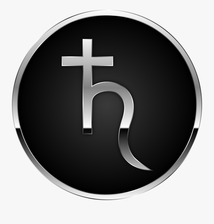 Capricorn Saturn Sign, Transparent Clipart