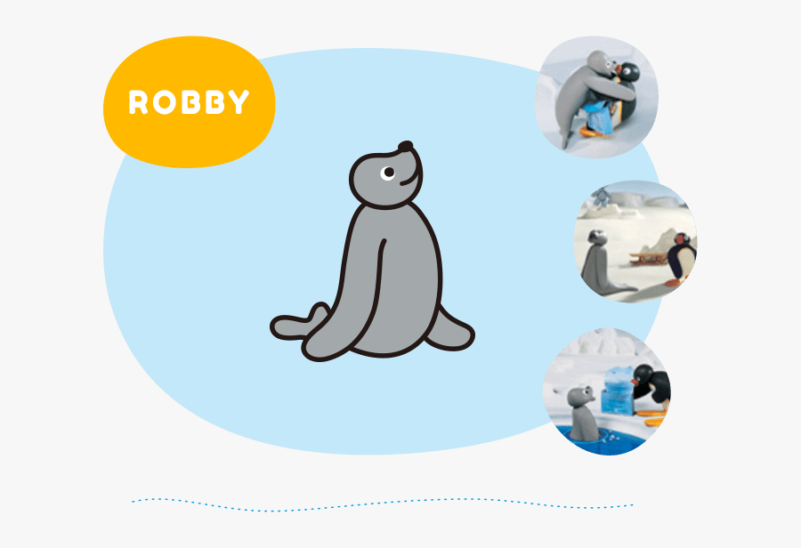 Robby Is An Energetic And Enthusiastic Seal, And He - Pingu, Transparent Clipart