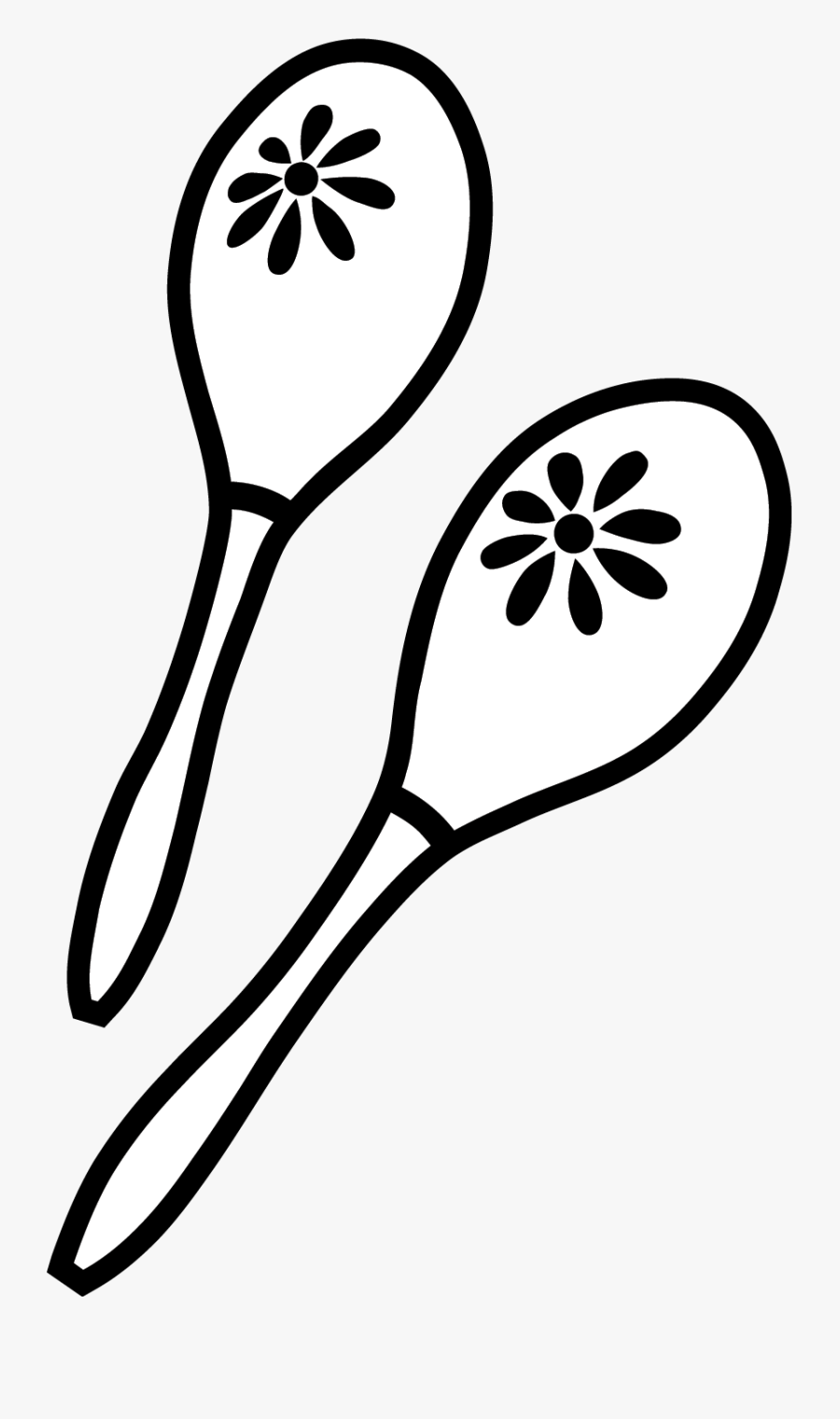 Maracas Clipart Black And White, Transparent Clipart