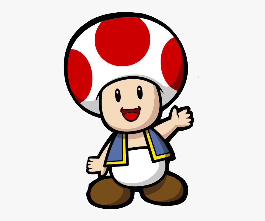 Toad Mario Coloring Page, Transparent Clipart