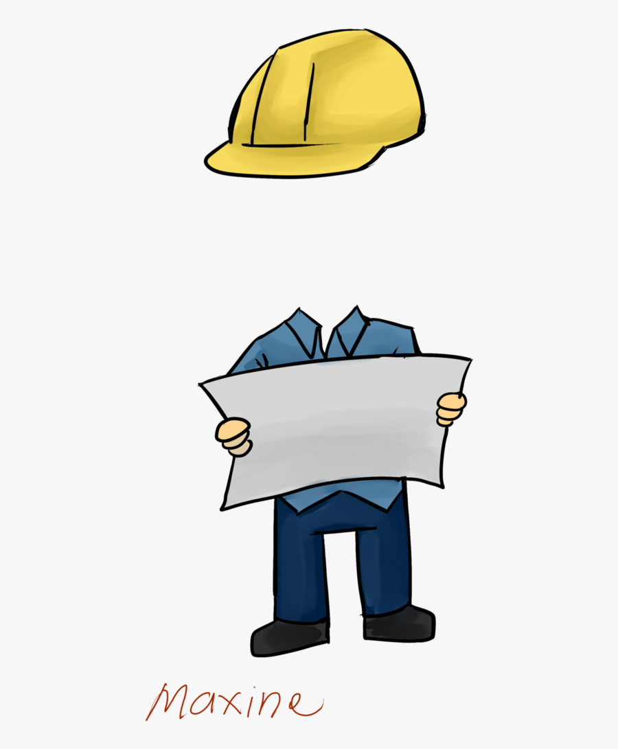 Clip Art Collection Of Free Drawing - Civil Engineer Cartoon Drawing, Transparent Clipart