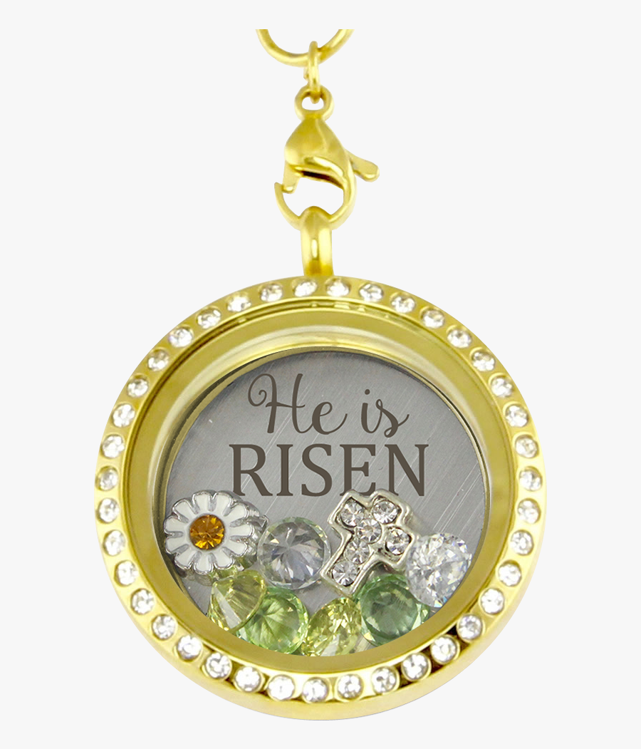 He Is Risen Charm Necklace - Locket, Transparent Clipart