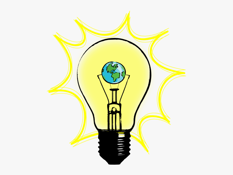 Transparent Hardhat Clipart - Light Bulb Drawing, Transparent Clipart