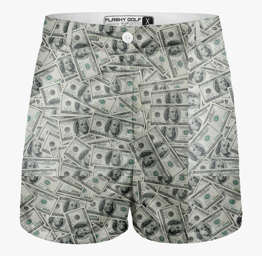 Clip Art Image Of A Dollar Bill - Board Short, Transparent Clipart