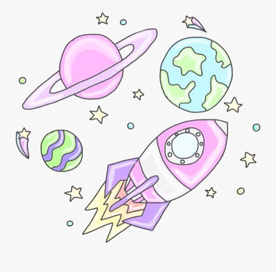 Collection Of Free Planets Drawing Wallpaper - Pastel Doodle, Transparent Clipart