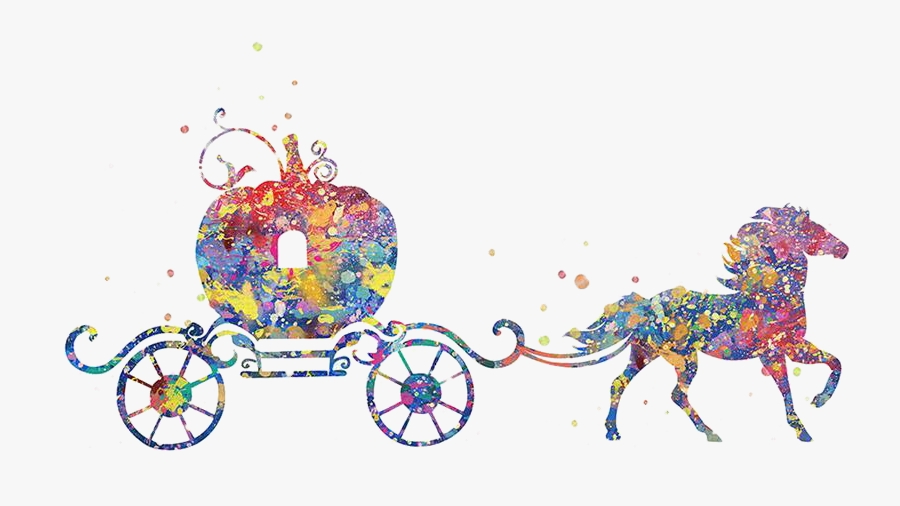 Free Pumpkin Chariot No Background Clipart - Cartoon Carriage Pumpkin Cinderella, Transparent Clipart