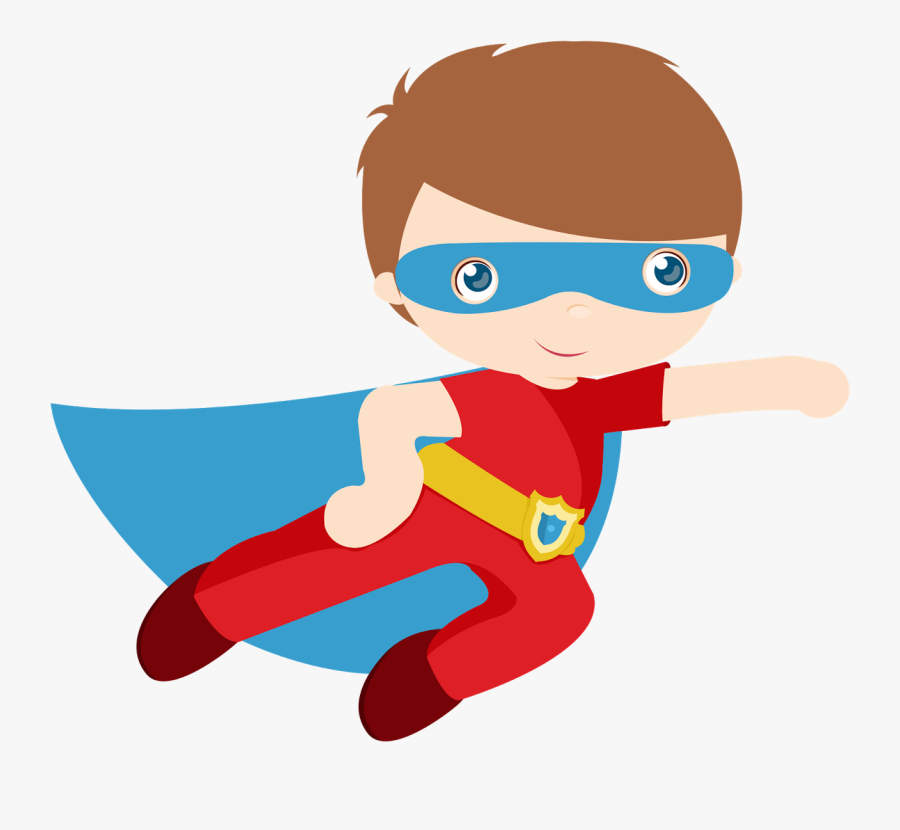 Kids Vector Superhero, Transparent Clipart