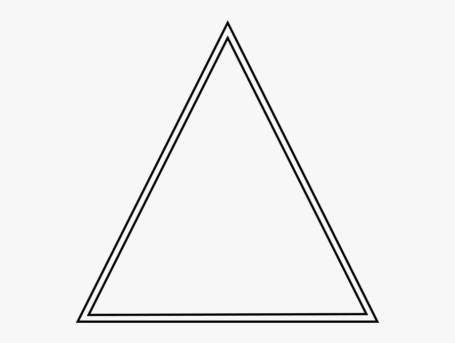 Download Double Hollow Triangle Clip Art - Triangle Svg , Free ...