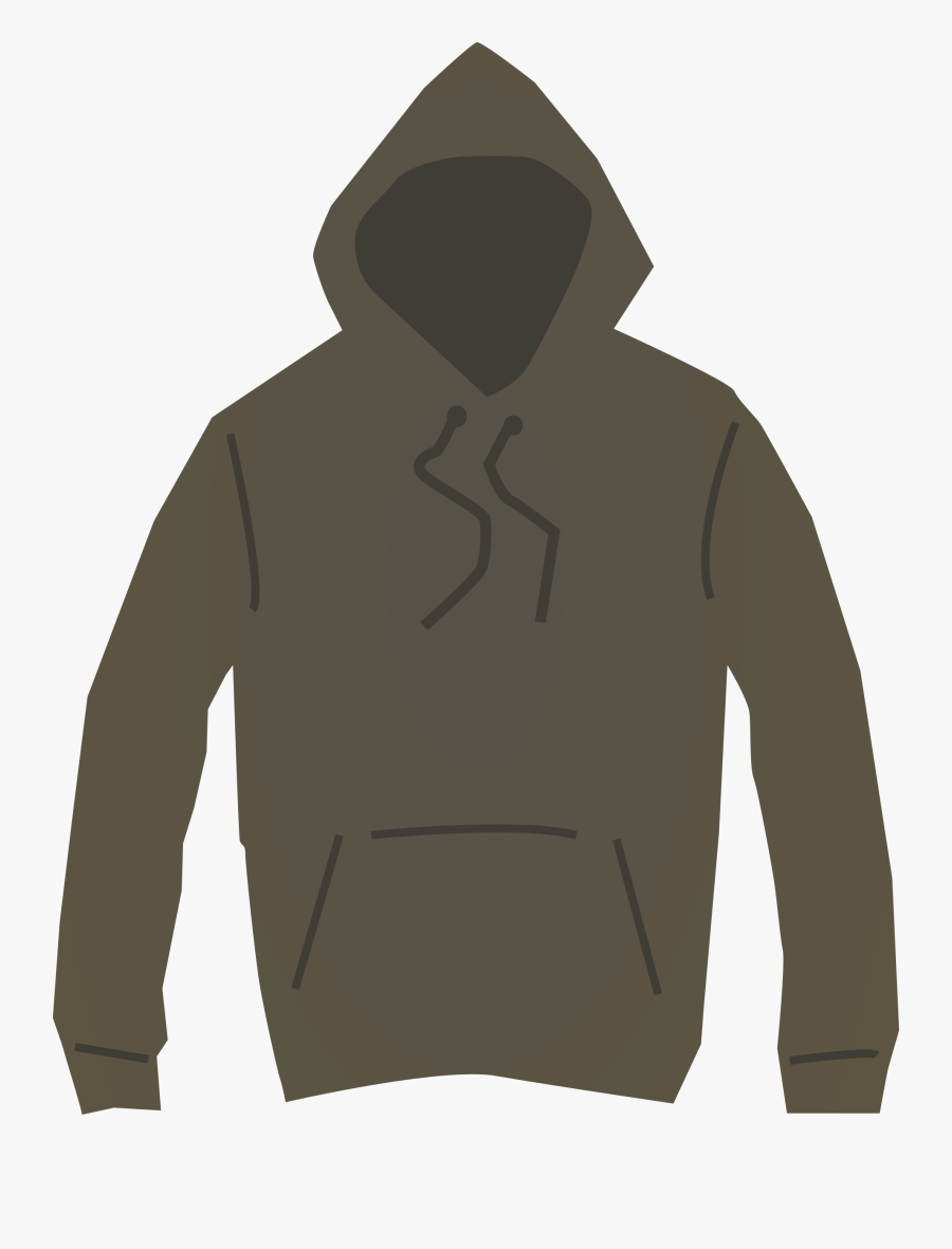 Brown Hooded Medium Image - Clipart Hoodie Svg, Transparent Clipart