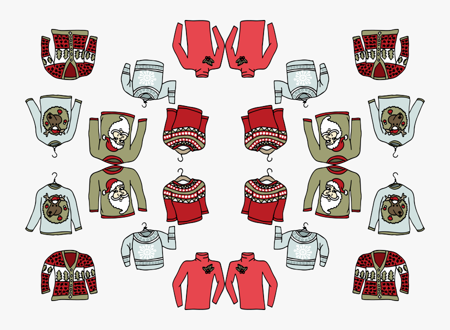 Ugly Christmas Sweater Clipart, Transparent Clipart