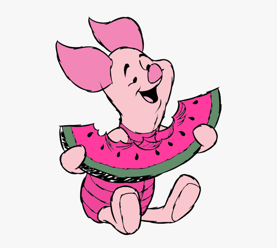 Disney Eating Clipart - Coloring Pages Disney Piglet, Transparent Clipart