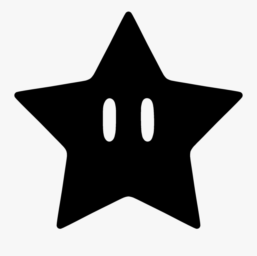 Silhouette Super Mario - Dark Star Super Mario, Transparent Clipart