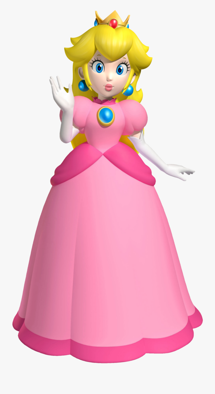 Mario Clipart Princess - New Super Mario Bros 2 Princess Peach, Transparent Clipart