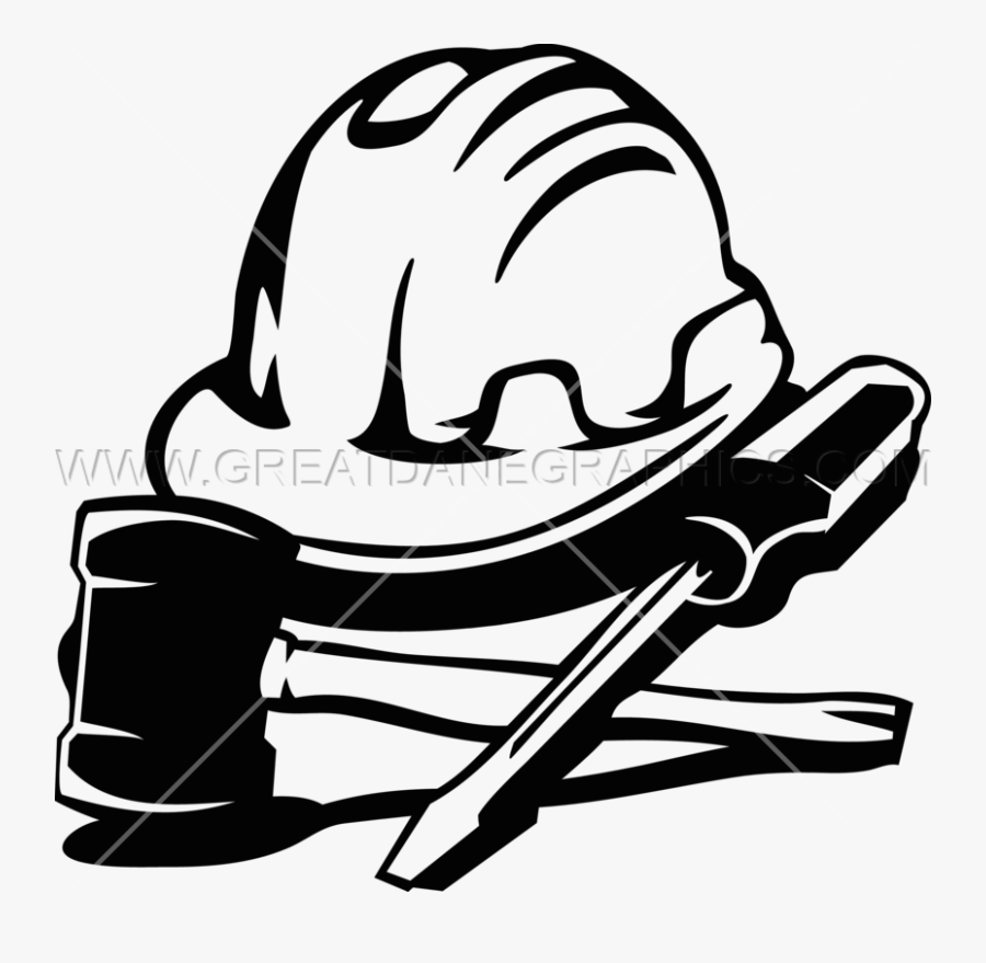 Cliparts For Free Download Engineer Clipart Draw And - Hard Hat & Tools, Transparent Clipart