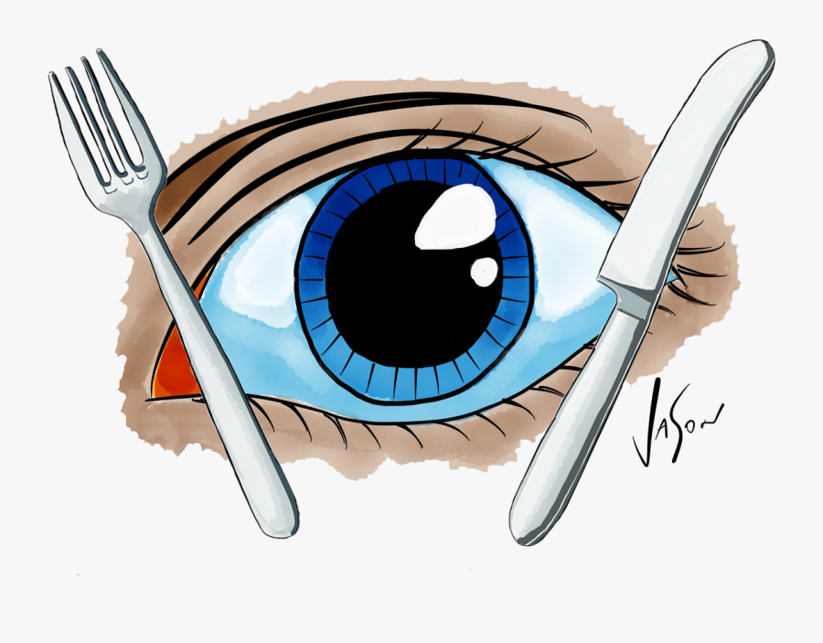Eat With Your Eyes Quote - People Eat With Their Eyes, Transparent Clipart