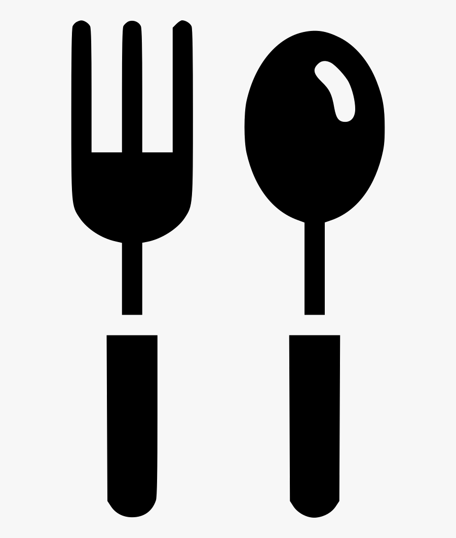 Spoon Fork Cutlery Tableware Eat Food Utensil Svg Png - Png Spoon And Fork, Transparent Clipart