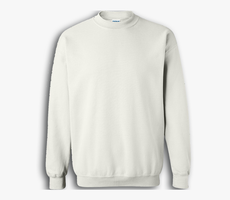 Fleece Crewneck For Men - White Crewneck Png, Transparent Clipart