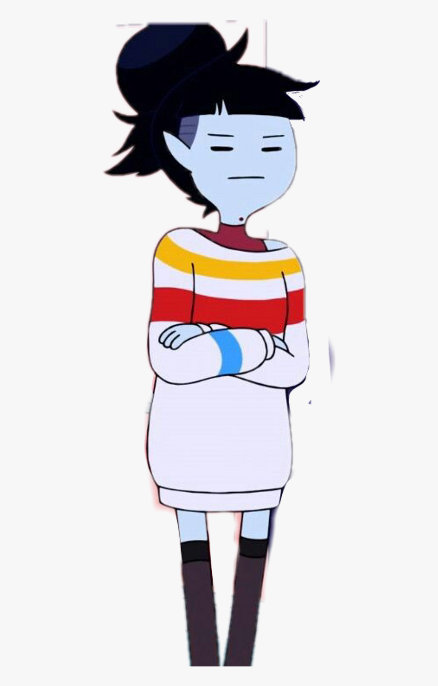 Marceline Wearing Bubblegum"s Sweater Clipart , Png - Marceline Wearing Bubblegum's Sweater, Transparent Clipart