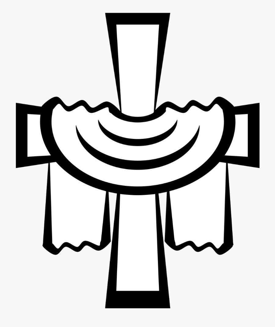 Missouri Synod Cross Clip Art - Cross With Shroud Clipart, Transparent Clipart