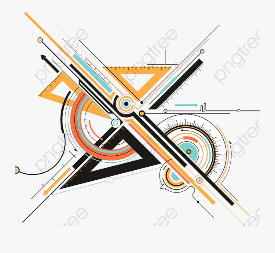 Modern Science And Technology Engineering Design, Ruler - Modern Science Png, Transparent Clipart