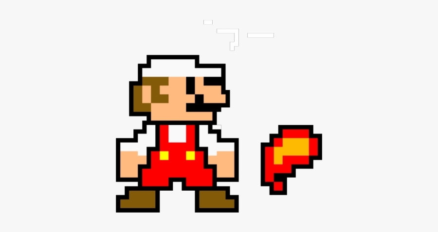 Mario Clipart Pixel Fire Art Free Images Transparent - Fire Mario Pixel Art, Transparent Clipart