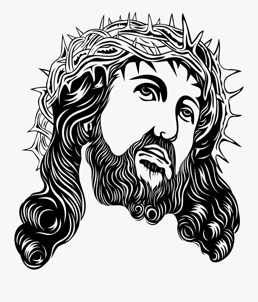 Jesus Christ With Crown Of Thorns Png Clip Art - Jesus Christ Png Transparent, Transparent Clipart