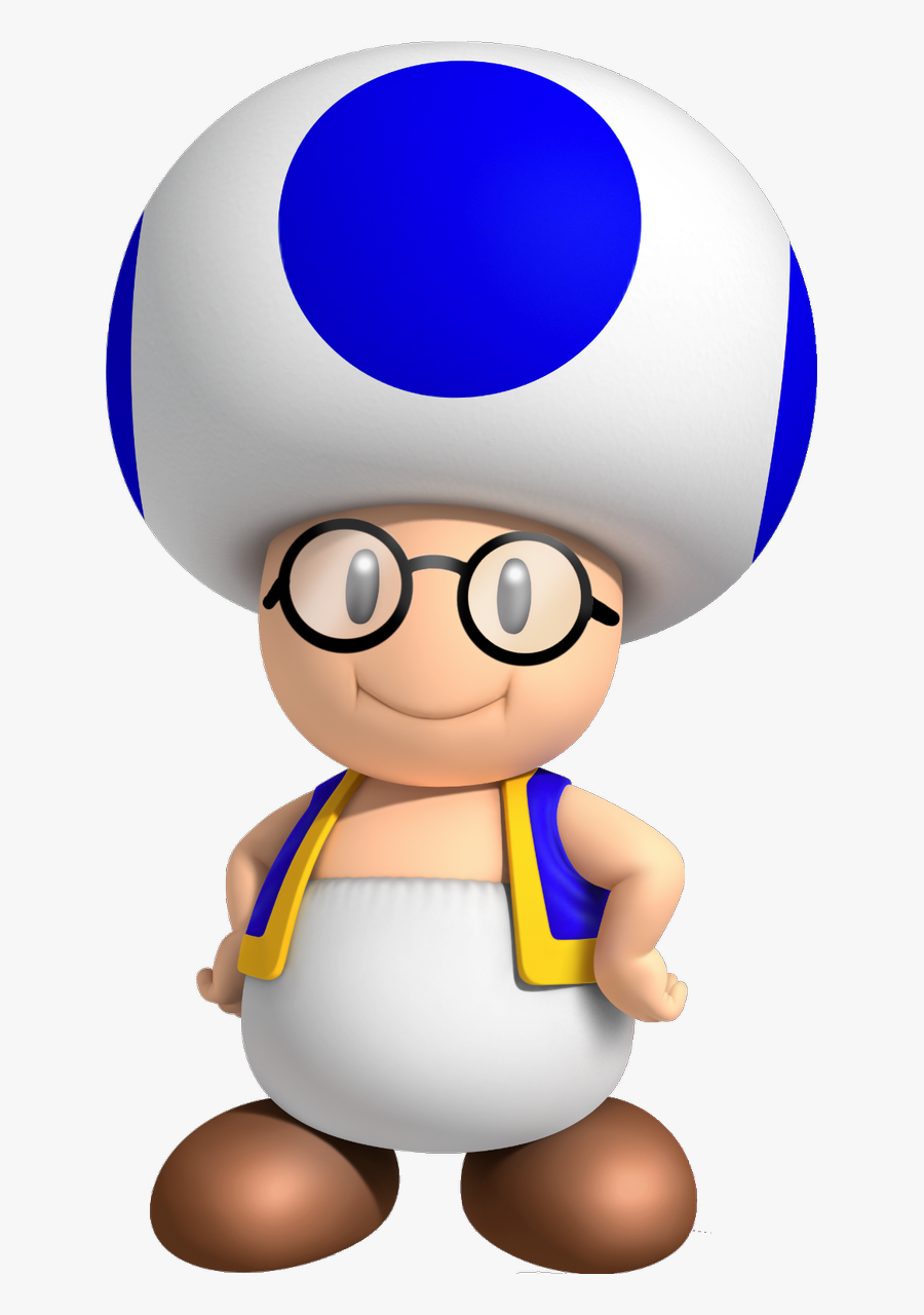 Marc Bertrandverified Account - Blue Toad Super Mario, Transparent Clipart