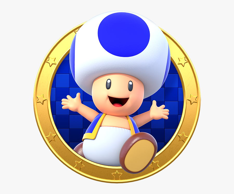 Mario Clipart Yellow Star - Mario Toad Icon, Transparent Clipart