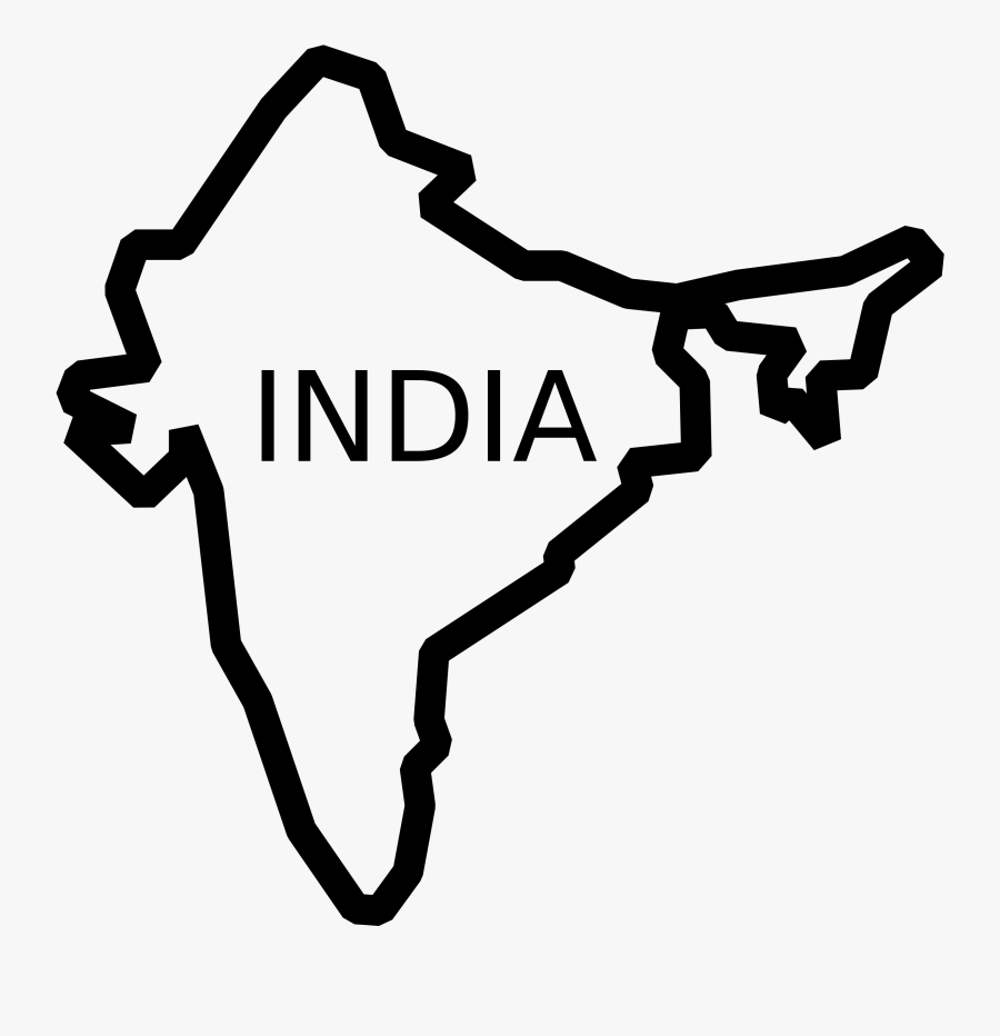 Indian India Clip Art Download - India Clipart Black And White, Transparent Clipart