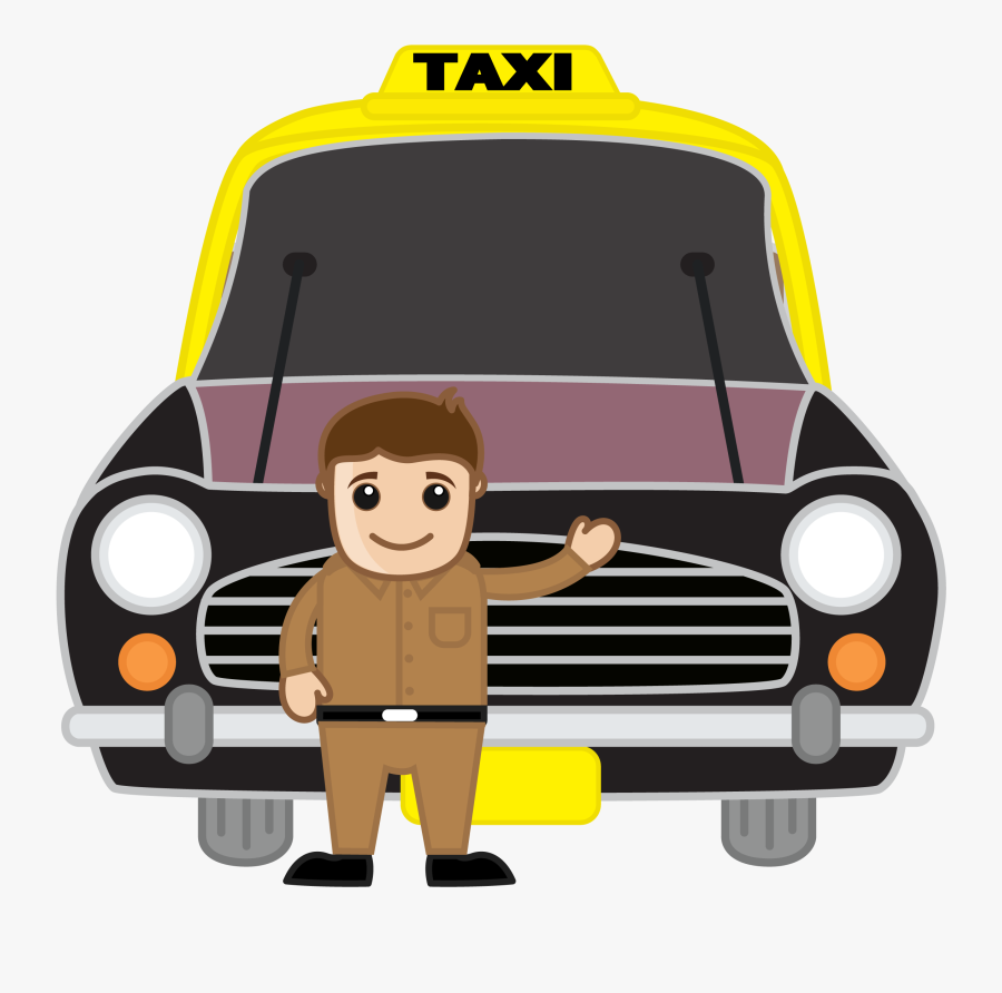 Indian Clipart Bus Driver - Indian Taxi Driver Cartoon, Transparent Clipart