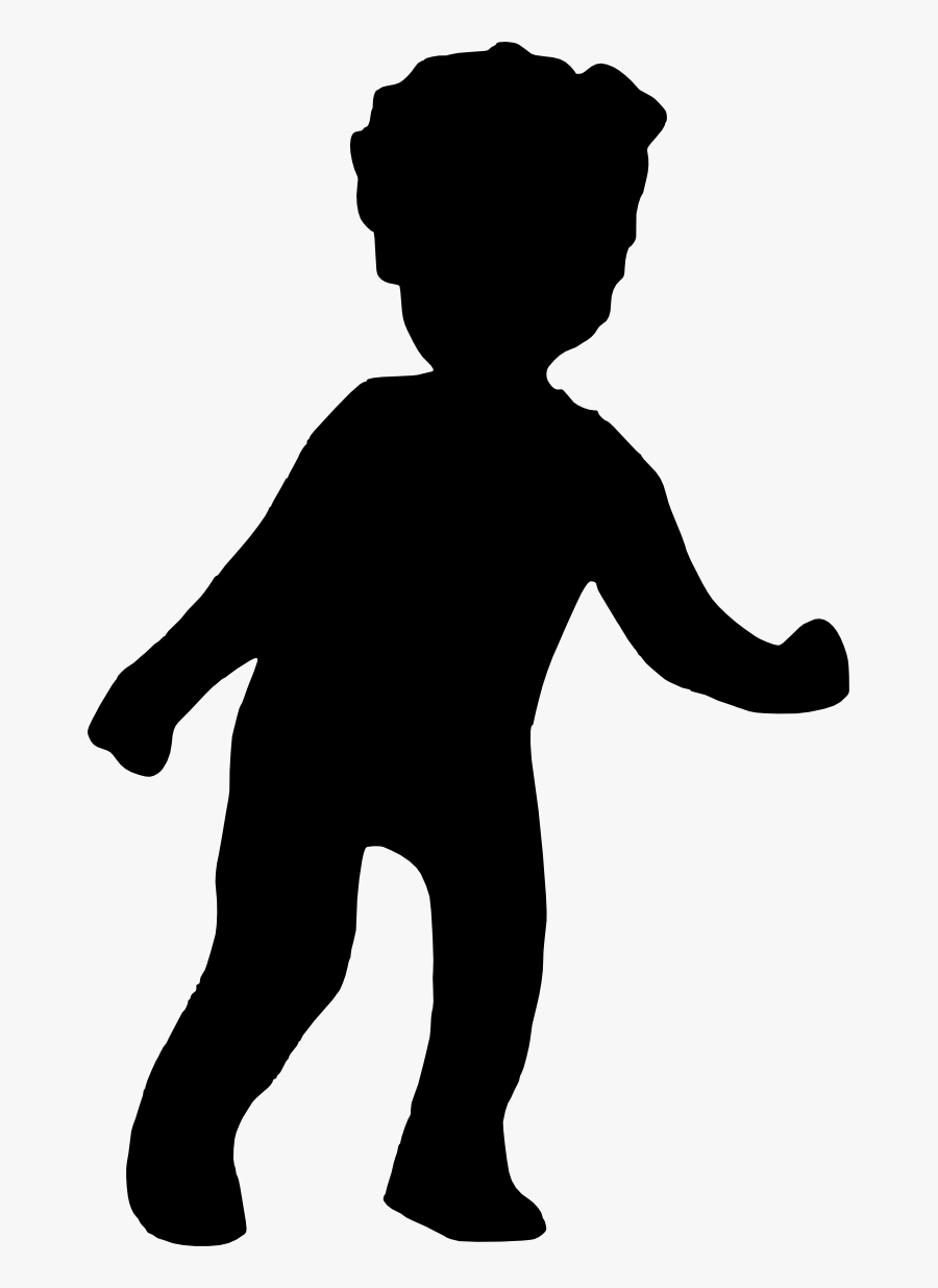 Silhouette Child At Getdrawings - Boy Silhouette Transparent Background, Transparent Clipart