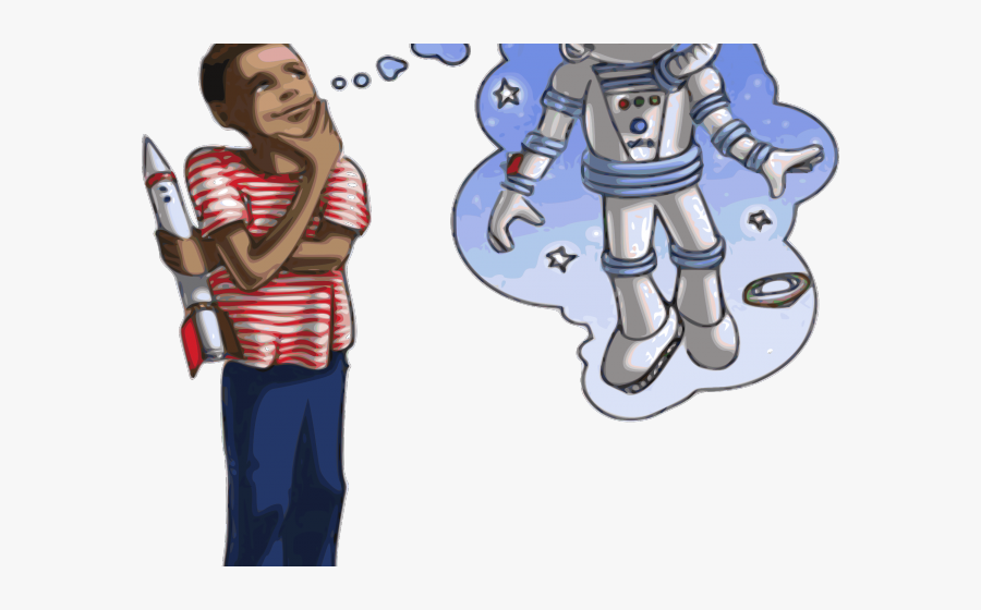 Transparent Dreaming Clipart - Astronaut Dream Clipart, Transparent Clipart