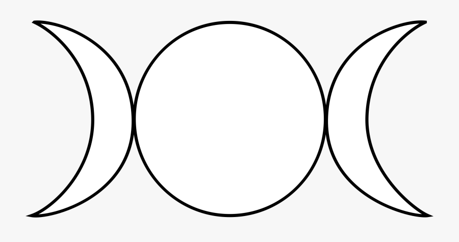 Wiccan Triple Goddess Symbol - Wiccan Symbol Goddess, Transparent Clipart