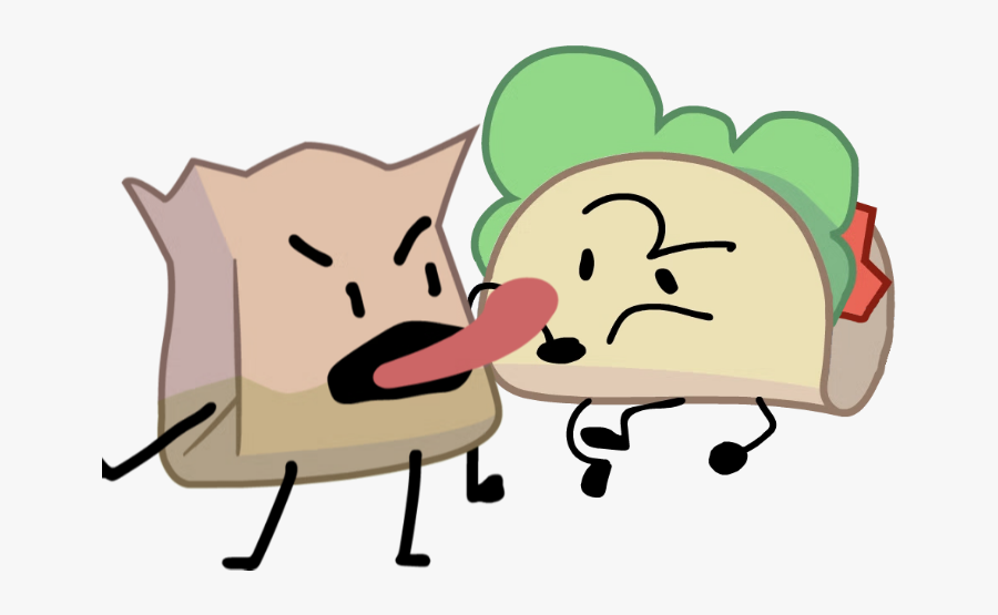 Image Barf Bag And - Bfdi Taco Barf Bag is a free transparent background cl...