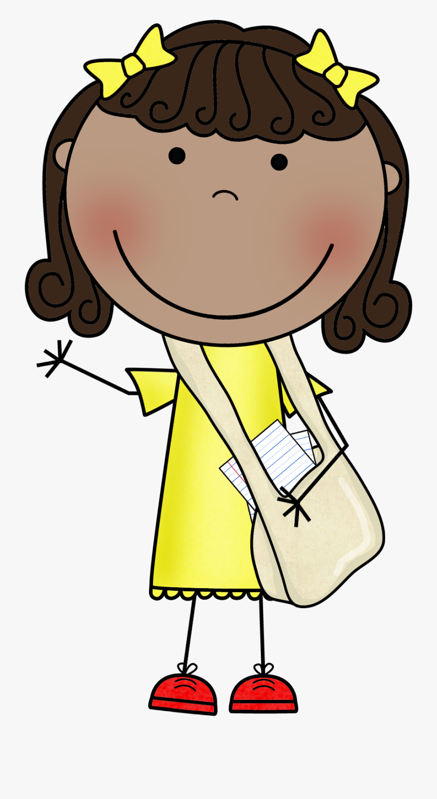 Classroom Helper Clipart - Niña Mensajera, Transparent Clipart