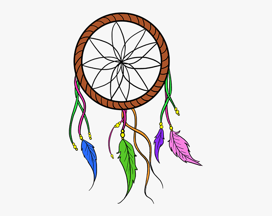 How To Draw A Dream Catcher - Nature Step By Step Drawing, Transparent Clipart