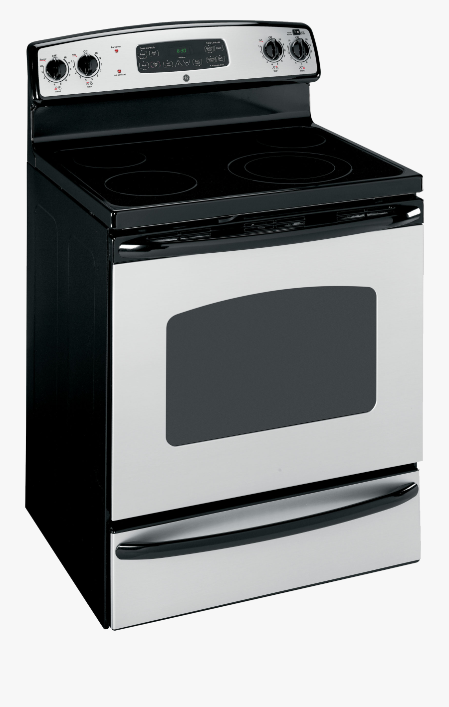 Stove In Png Web - Ge Electric Range, Transparent Clipart