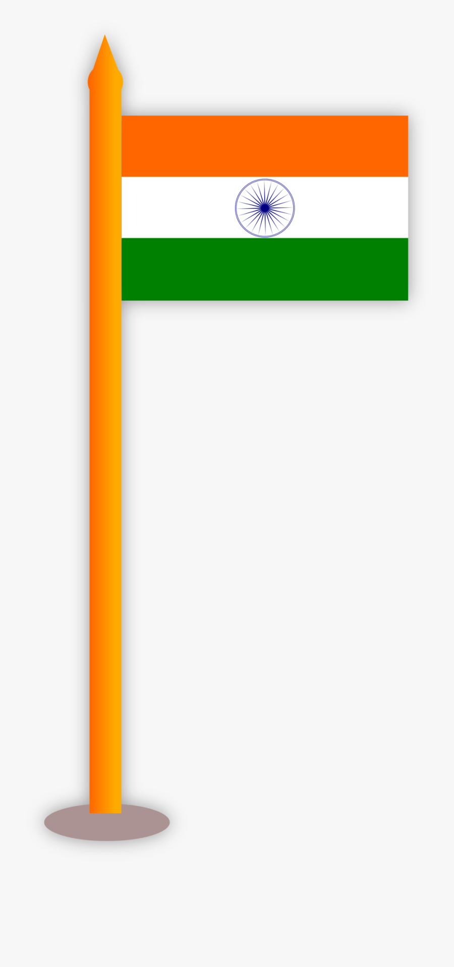Clipart Indian Flag Png Images - Clip Art Of Indian Flag, Transparent Clipart