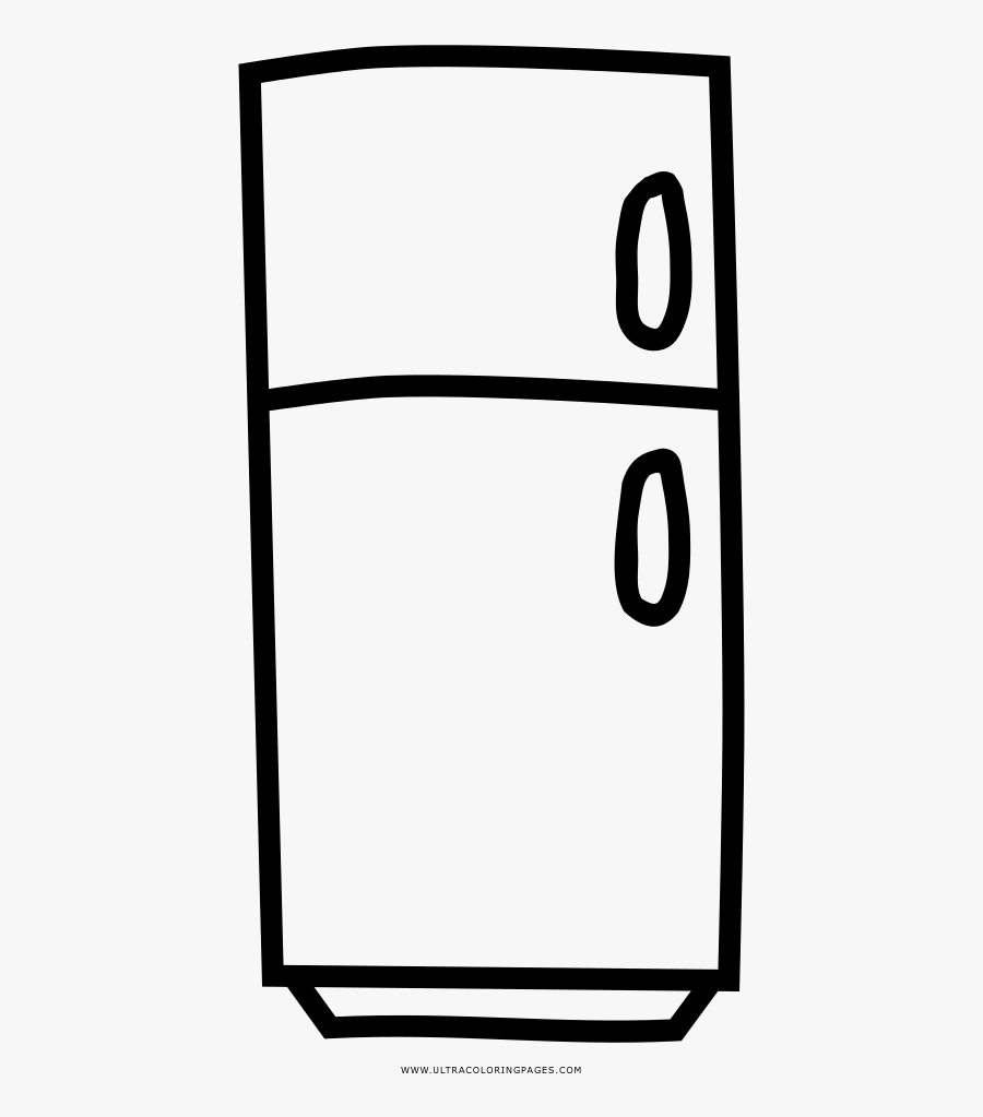 Refrigerator Coloring Page Incredible Fridge Print - Refrigerator Clip Art, Transparent Clipart