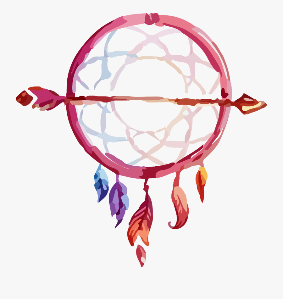 Boho Bohemian Dreamcatcher Dreamcatchers Arrow Arrows - Arrow With Dream Catcher, Transparent Clipart