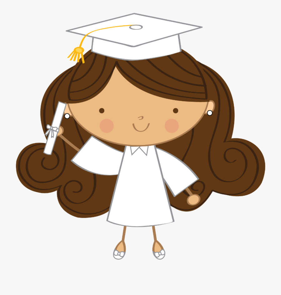 Graduate Clipart Minus - Clipart Graduation Girl Cartoon, Transparent Clipart