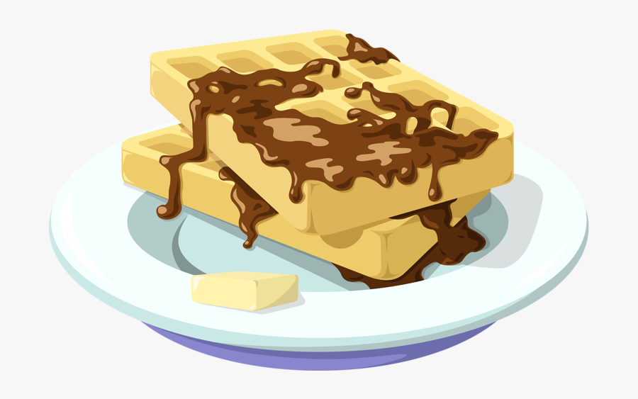 Dessert Clipart Pancake Waffle - Food, Transparent Clipart