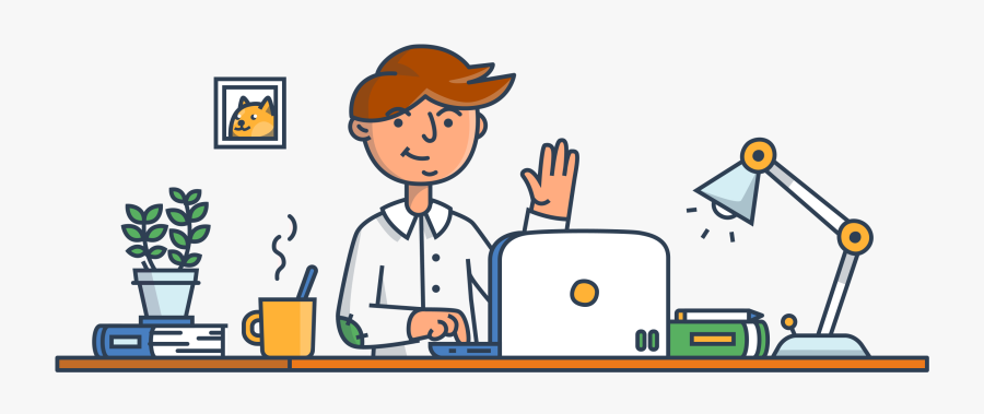 Jobs Clipart Community Worker - Remote Worker Clip Art, Transparent Clipart