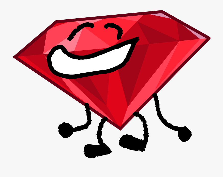 Bfdi Ruby Pose, Transparent Clipart