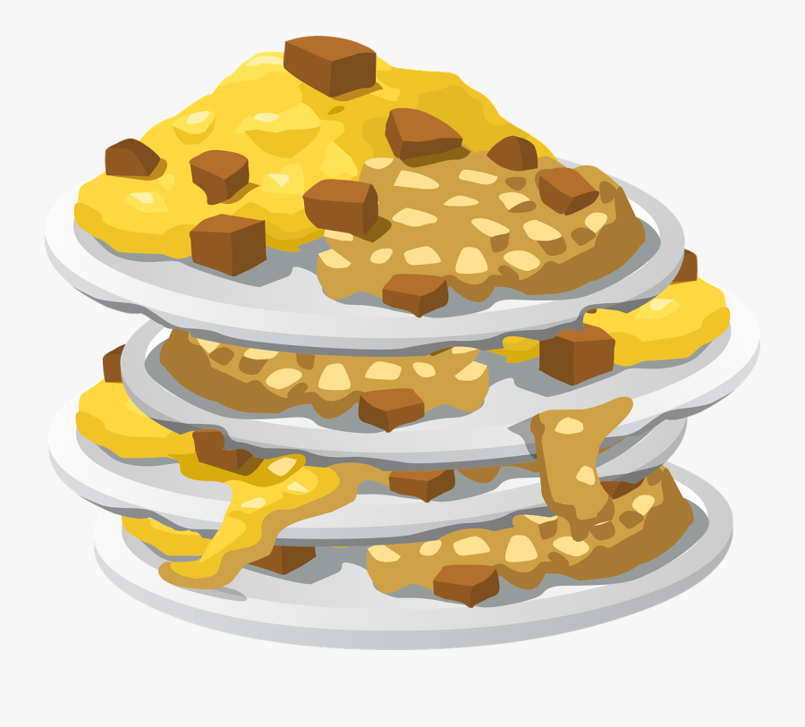 Cuisine,dairy Product,wafer - Pile Of Food Cartoon, Transparent Clipart