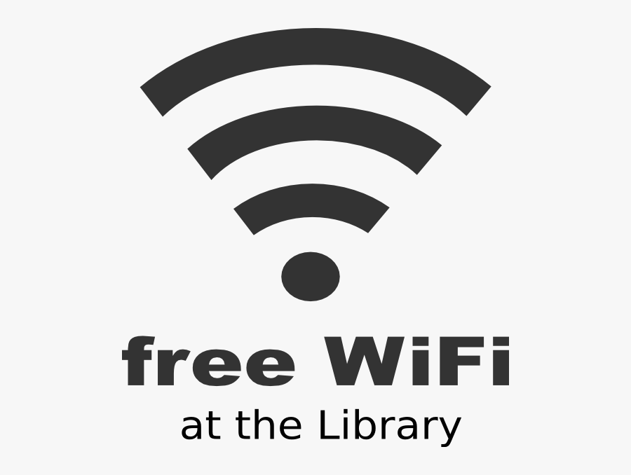 Library Wifi, Transparent Clipart