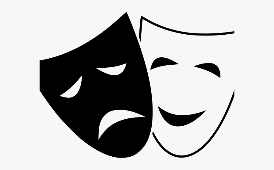 Transparent Acting Clipart - Comedy And Tragedy, Transparent Clipart