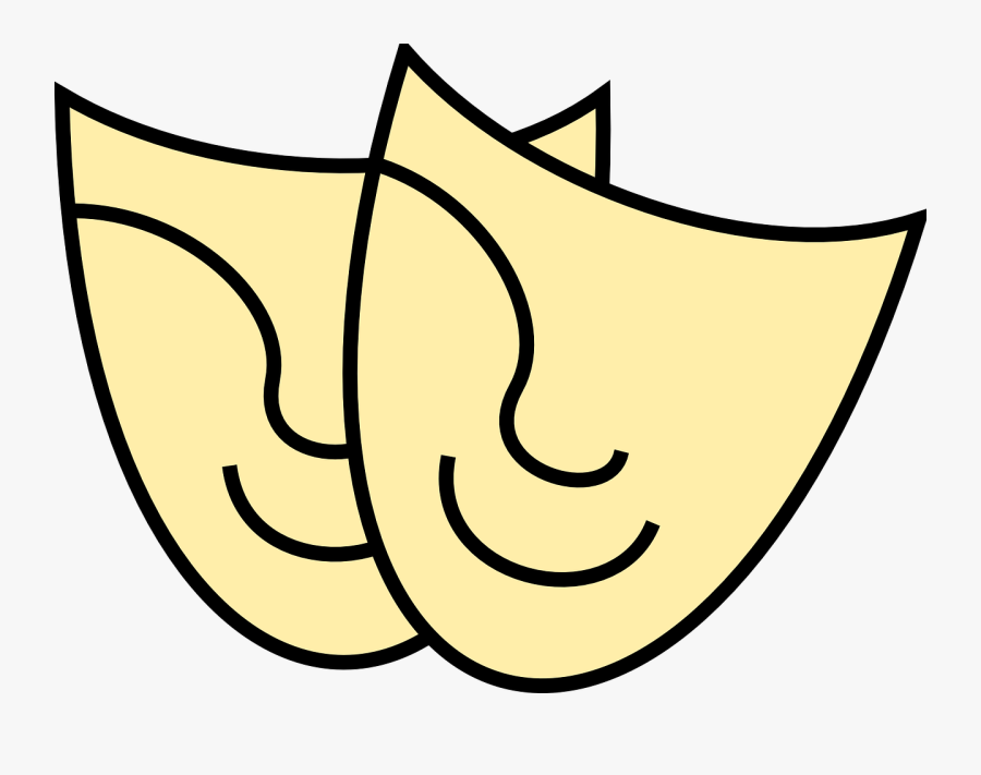 Theatre Sock And Buskin Comedy - Genre Clip Art, Transparent Clipart